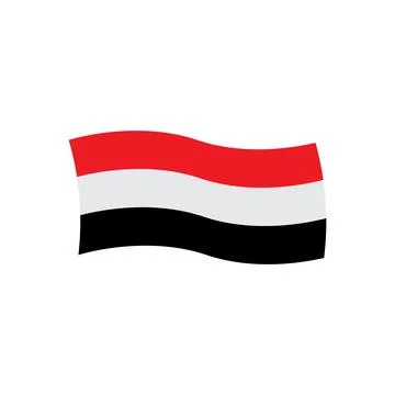 Yemen flag icon vector template Stock Illustration