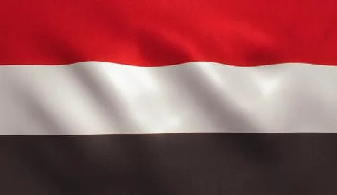 Yemen Flag Stock Illustration