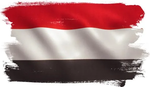 Yemen Flag Stock Illustration