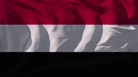Yemen Flag Loop Stock Footage 295744512