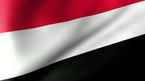 Yemen Flag Waving Stock-Footage 12230480