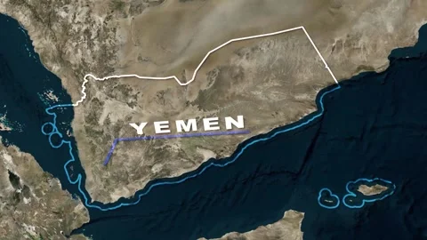 Yemen Map Animation Stock Footage 273880488
