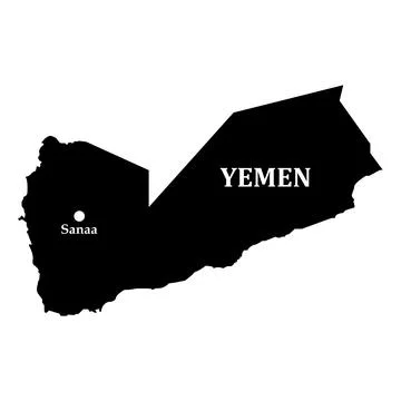 Yemen map icon Stock Illustration
