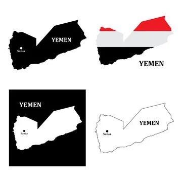 Yemen region map Stock Illustration