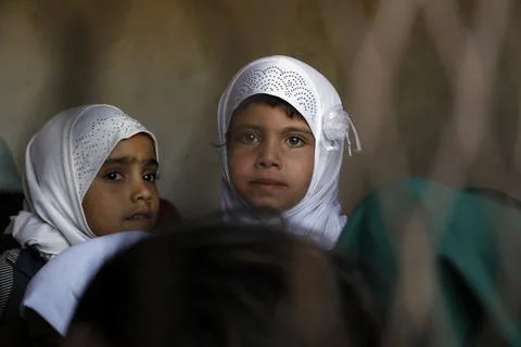 Yemen war threatens massive decrease in school enrollment, Sanaa - 14 Sep 2022 写真素材