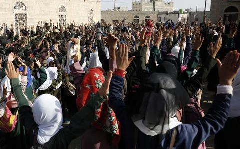 Yemen war threatens massive decrease in school enrollment, Sanaa - 14 Sep 2022 Stock Photos