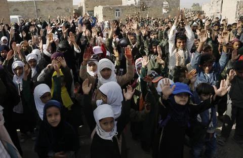Yemen war threatens massive decrease in school enrollment, Sanaa - 14 Sep 2022 Stock Photos