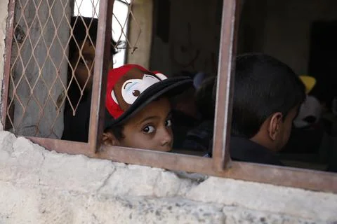 Yemen war threatens massive decrease in school enrollment, Sanaa - 14 Sep 2022 写真素材