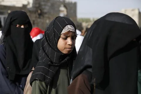 Yemen war threatens massive decrease in school enrollment, Sanaa - 14 Sep 2022 写真素材