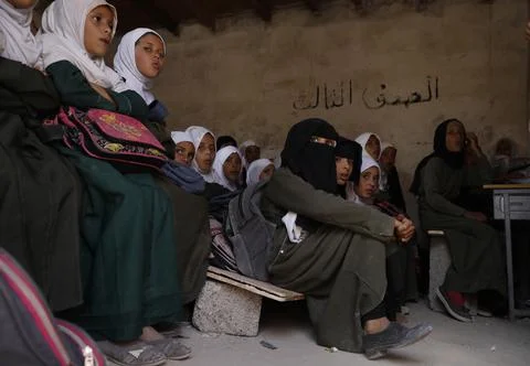 Yemen war threatens massive decrease in school enrollment, Sanaa - 14 Sep 2022 Stock Photos