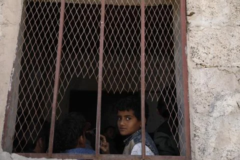 Yemen war threatens massive decrease in school enrollment, Sanaa - 14 Sep 2022 Stock Photos
