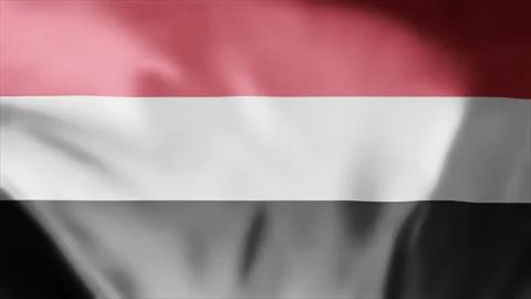Yemen Waving Flag Background Animation. Footage 4k Motion Graphic Stock Footage 252829458