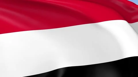 Yemen Waving Flag Background Loop Stock Footage 317842088