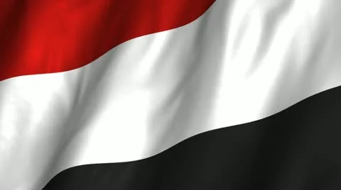 Yemen Waving Flag Stock Footage 12379704