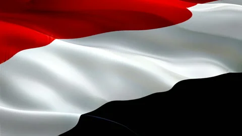 Yemen waving flag. National 3d Yemen flag waving. Stock Footage 166317240