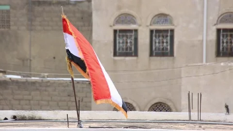 Yemeni flag Stock Footage 160005271