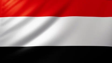 Yemeni flag Video stock 326318531