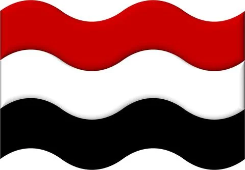Yemeni flag Stock Illustration