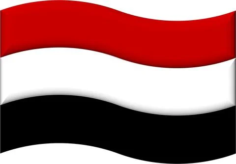 Yemeni flag Stock Illustration