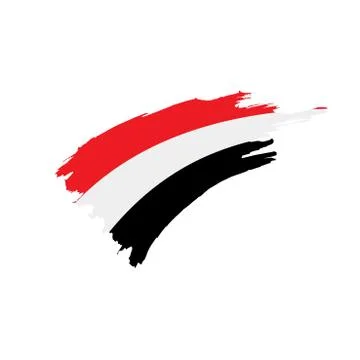 Yemeni flag, vector illustration Illustration