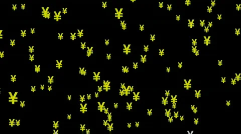 Yen Cascade Stock Footage 639333
