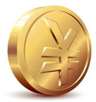 Yen coin Stock-Illustration