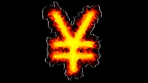 Yen on fire Video stock 1805675