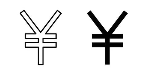 Yen icon Illustration designs pack for Web Stock Illustration
