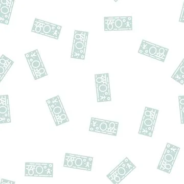 Yen jpy glyph seamless pattern Stock Illustration