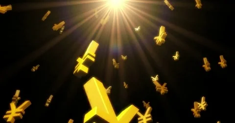 Yen rise Stock Footage 69157240