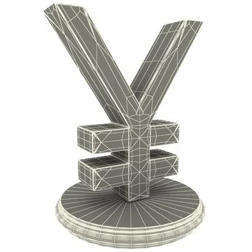 Yen symbol 3D Model