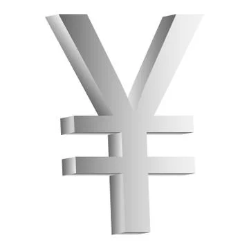 Yen symbol icon Stock Illustration