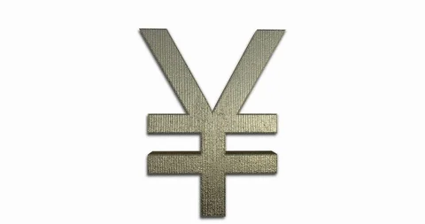 Yen Symbol Rotating Stock Footage 113056842