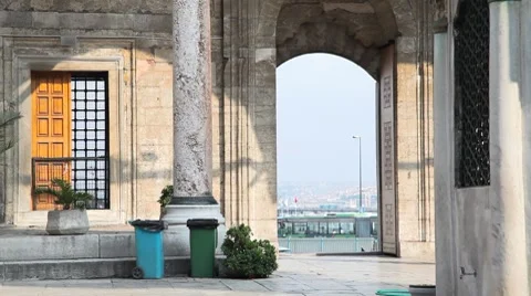 Yeni Cami Mosque Stock Footage 8667992