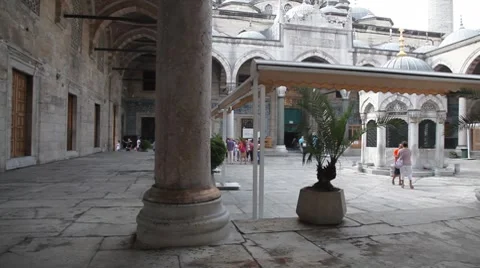 Yeni Cami Mosque Stock Footage 8668757