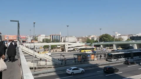 In the Yenibosna district of Istanbul Stock Footage 290871553