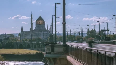 Yenidze Dresden timelapse Vídeos de archivo 61388173