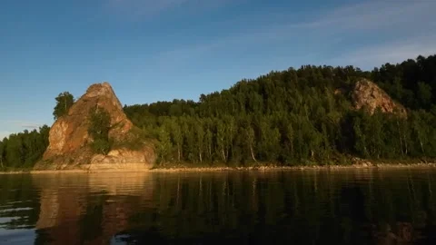 Yenisei river Video stock 204079829