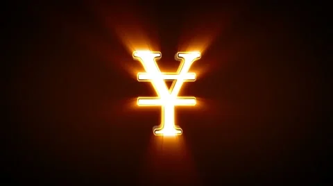 Yen/Yuan rotating Video stock 58609914