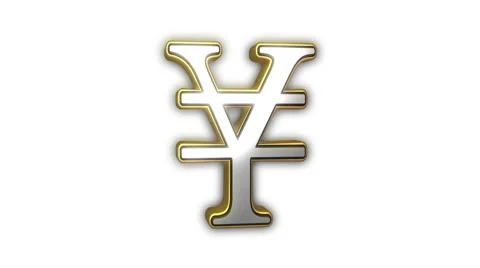 Yen/Yuan symbol seamless loop Stock Footage 58434760