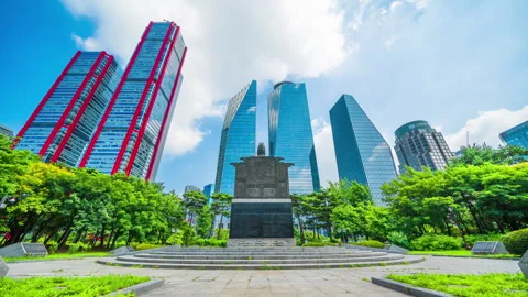 Yeouido Statue1 Stock Footage 246935370
