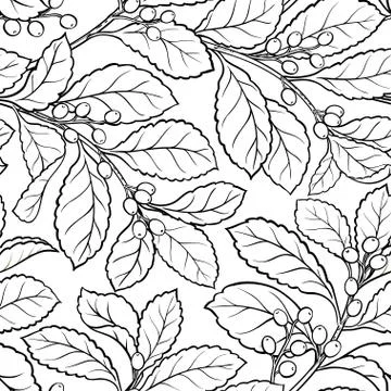 Yerba mate seamless pattern Stock Illustration