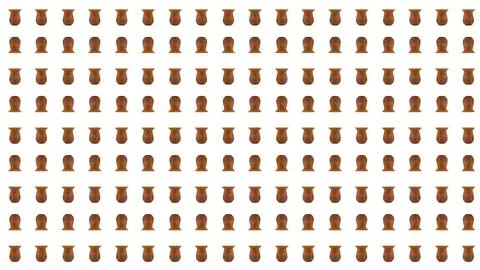 Yerba mate tea calabash pattern white background Stock Photos