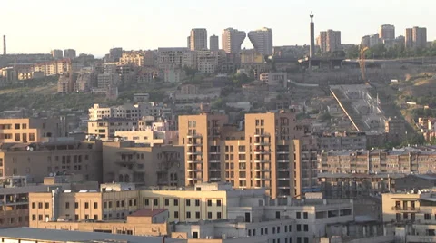 Yerevan Armenia Cascade Complex Stock Footage 30371359