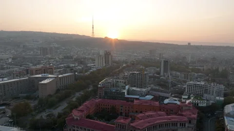 Yerevan, Armenia - November 20 2024: Marriot hotel in Yerevan Video stock 294192753