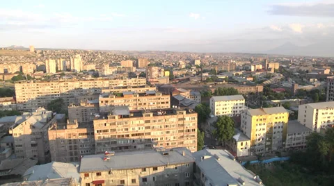 Yerevan Armenia From Top Stock Footage 30371648
