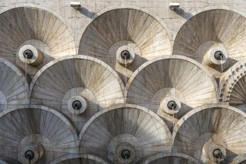 Yerevan cascade abstract architectural pattern in Armenia Stock Photos