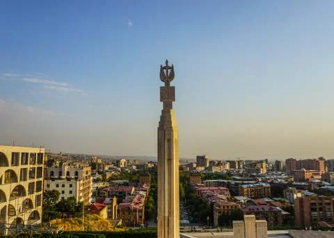 Yerevan Cascade Complex Pillar Stock Photos