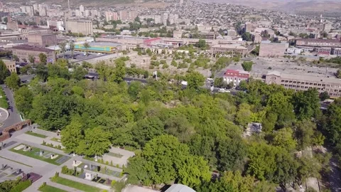 Yerevan city by drone 4K 2 Stock Footage 337774114