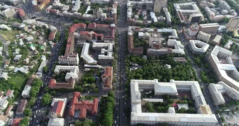 Yerevan drone image best view 1 库存影片 330492676